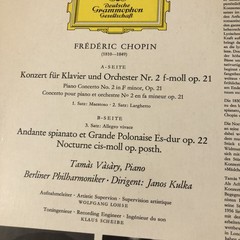 Chopin, Piano Concerto No. 2, Vinyl LP, Deutsche G. 1964, VG+/VG+, 136452 UK 1st