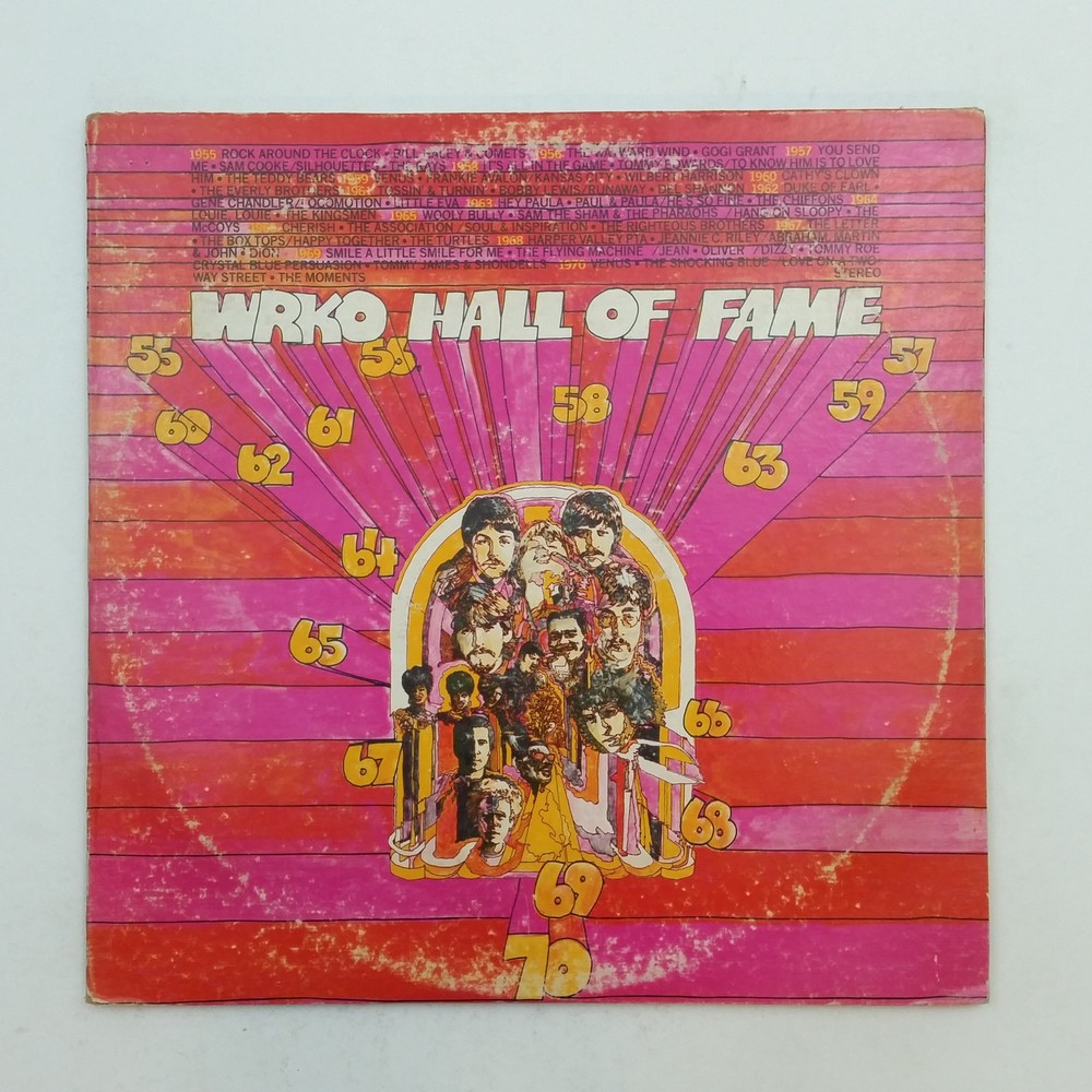 WRKO HALL OF FAME Post7101 2x LP Vinyl VG+ GF McCoys Turtles Dion BoxTops Roe