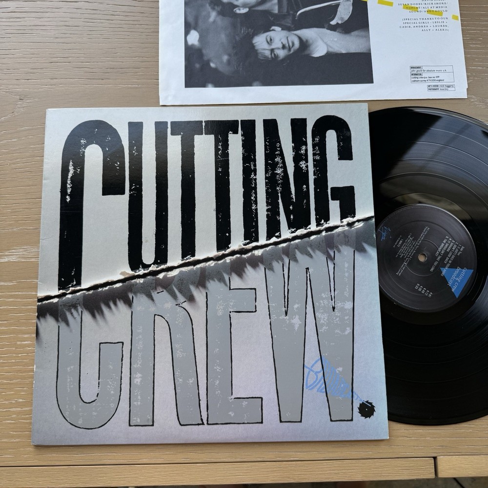 Cutting Crew Broadcast LP 1986 US Pressing Complete W/ Original Sleeve VG+
