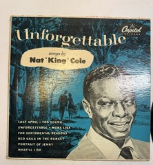 Unforgettable Songs by Nat King Cole LP Record – Capitol Records H357