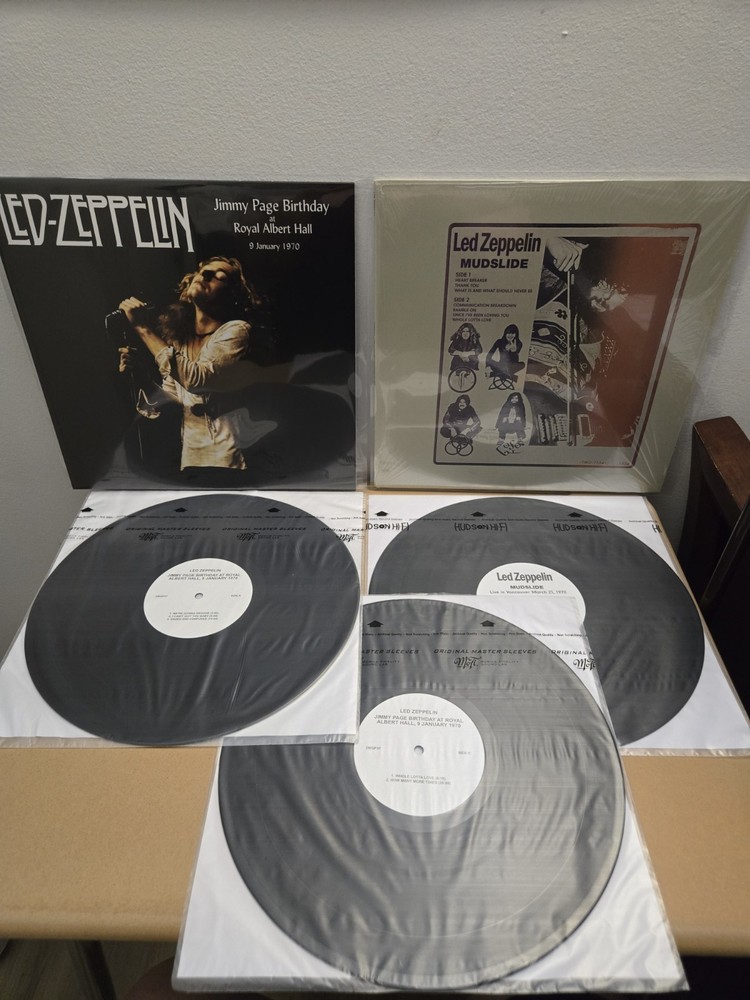 Led Zeppelin Royal Albert Hall & Mudslide Rare Live 1970 Vinyl LP Page Birthday