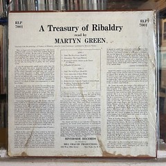 [RADIO/SPOKEN WORD]~EXC LP~MARTYN GREEN~A Treasury of Ribaldry~[1956~RIVERSIDE]