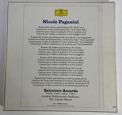Paganini Die 6 Violinkonzerte SALVATORE ACCARDO Dutoit DG 5 Vinyl LP Box Set 274