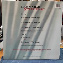 JD And Mariah Sweetheart 12″ Vinyl Single UK A1/B1 33 1/3 RPM Ex/Ex