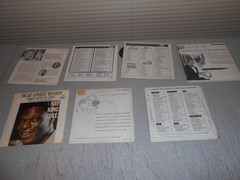 LOT OF 7 VTG NAT KING COLE 45 RPM RECORDS WITH CARDBOARD JACKETS