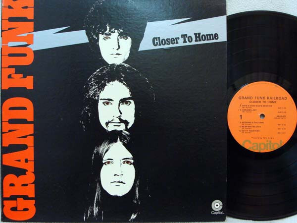 GRAND FUNK – Closer to Home LP (US Press on “orange” CAPITOL w/Gatefold Cover)