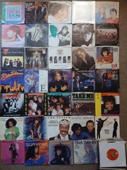 Lot Of 80 45 RPM Singles Rock, Pop, R&B 1980s Donna Summer Eddie Money Sheila E.