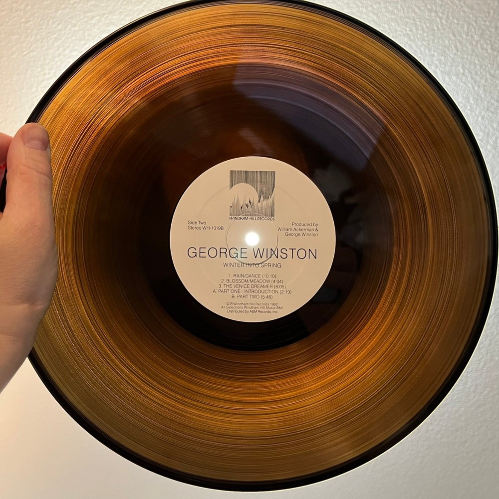 GEORGE WINSTON – Winter Into Spring (Translucent) – 12″ Vinyl Record LP – EX