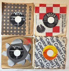 Lot of 25 jazz Vinyl Records 45s Singles 1950s Ella Fitzgerald Louis Armstrong