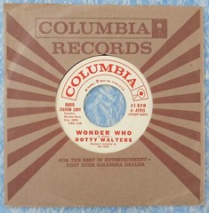 EX 1961 CA ROCKABILLY TEEN PROMO Dotty Walters Wonder Who / Maybe Baby Maybe 45