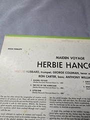 Herbie Hancock Maiden Voyage Blue Note BLP 4195 Mono NY USA Van Gelder 1966 LP