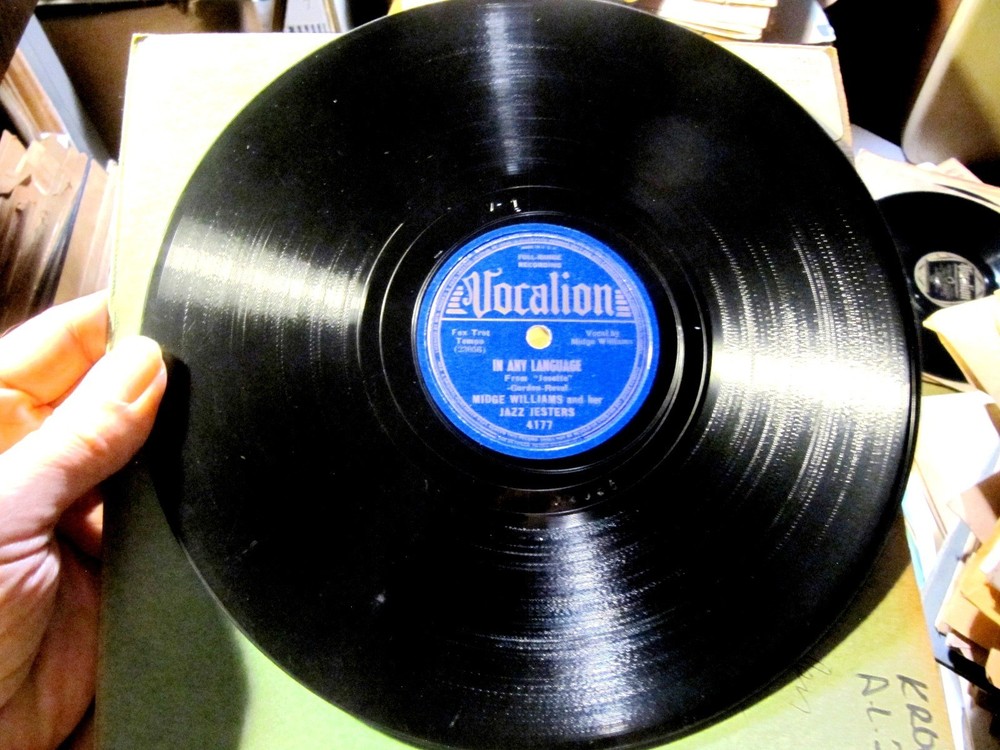 Blues 1938 MIDGE WILLIAMS JAZZ JESTERS Where in the World/ Any Language VOCALION