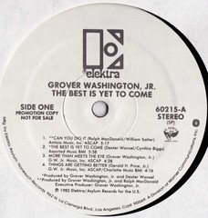 Grover Washington, Jr., The Best Is Yet To Come, (LP, Album, Promo), VG, 4257260