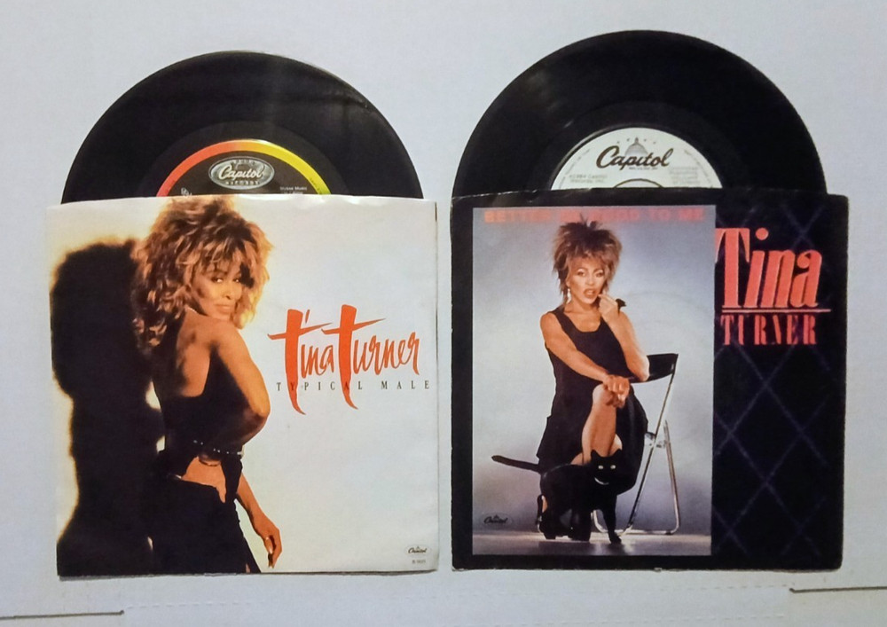 Lot Of 2 Tina Turner Better Be Good To Me / Typical Male 45 rpm 7″ Free Combine