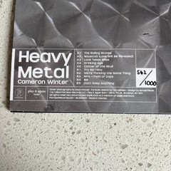CAMERON WINTER Heavy Metal Blood Records LP Hand Numbered /1000 SHIPS NOW