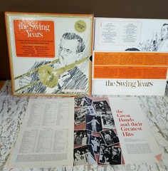 Lot 4 VTG 12″ Vinyl Boxsets Ray Charles Singers Swing Years Christmas Happiness