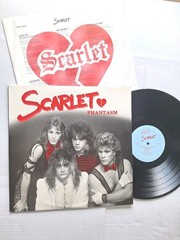 “SCARLET” 1985 PHANTASM PRIVATE/INDIE LP HAIR/GLAM/HARD ROCK LYRICS