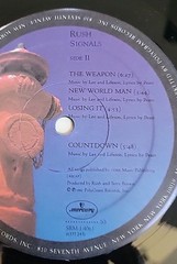 Rush Signals Vinyl LP 1982 Mercury SRM-1-4063 With Lyric Insert