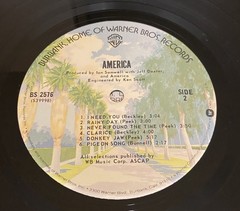 America – Self Titled Debut Album 1973 Reissue LP Warner Bros BS 2576
