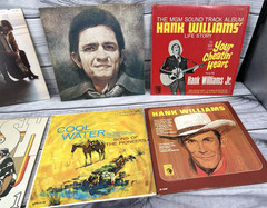 20 VTG COUNTRY LP VINYL RECORDS ALBUMS – HANK WILLIAMS JOHNNY CASH STATLER BROS