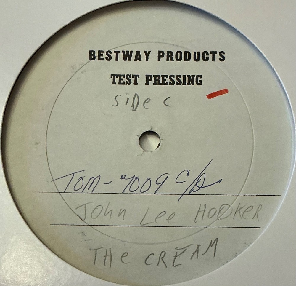 John Lee Hooker The Cream VG- LP TEST PRESSING SIDES C/D ONLY Blues