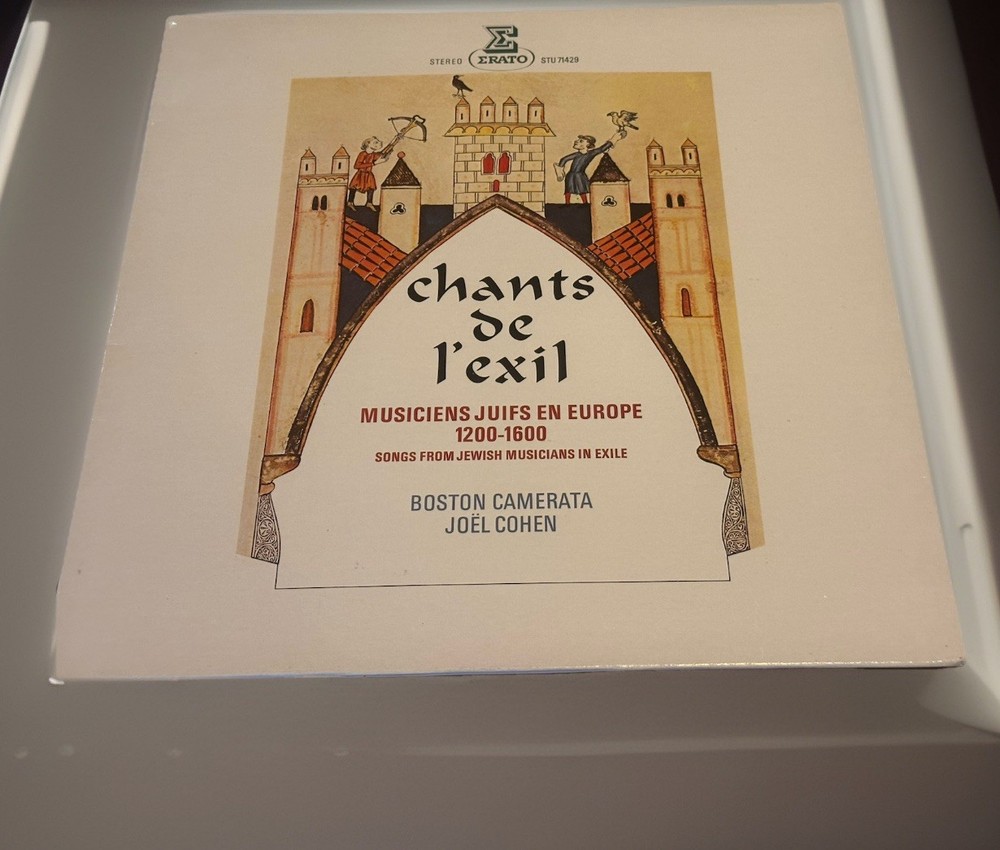 CHANTS DE L’EXIL Jewish musicians in exile: JOEL COHEN Boston Camerata – Vinyl