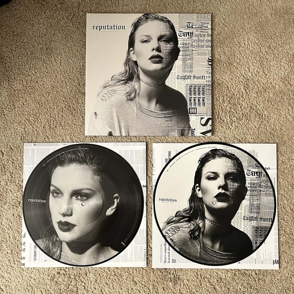 Taylor Swift Reputation Picture Disc Vinyl Record Gatefold 2x LP