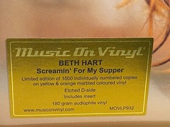 BETH HART – Screamin’ For My Supper, Ltd Import 180G 2LP COLORED VINYL #’d New!