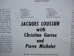 Jacques Loussier – Play Bach No 1 Classic Crossover Jazz album MONO LP London