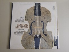 Nathan Milstein Bach / Vivaldi LP Two Violin Concertos Angel 36010 Stereo SEALED