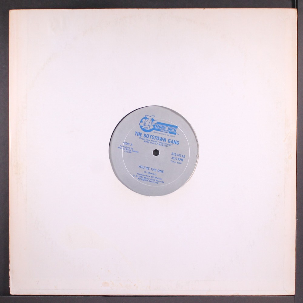 BOYSTOWN GANG: you’re the one / disco kicks MOBY DICK 12″ Single 33 RPM
