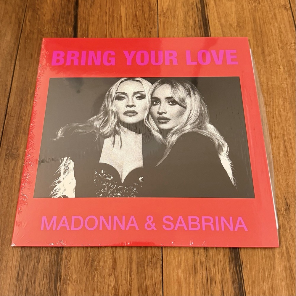 MADONNA & SABRINA CARPENTER BRING YOUR LOVE 7” CLEAR VINYL (NEW/SEALED)
