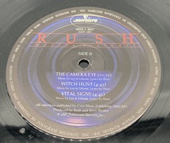 Rush Moving Pictures Vinyl LP 1981 Mercury Records RL Masterdisk PRC SRM-1-4013