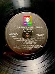 JIM CROCE “You Don’t Mess Around With Jim” 1972 Vinyl LP ABC Records ABCX 756