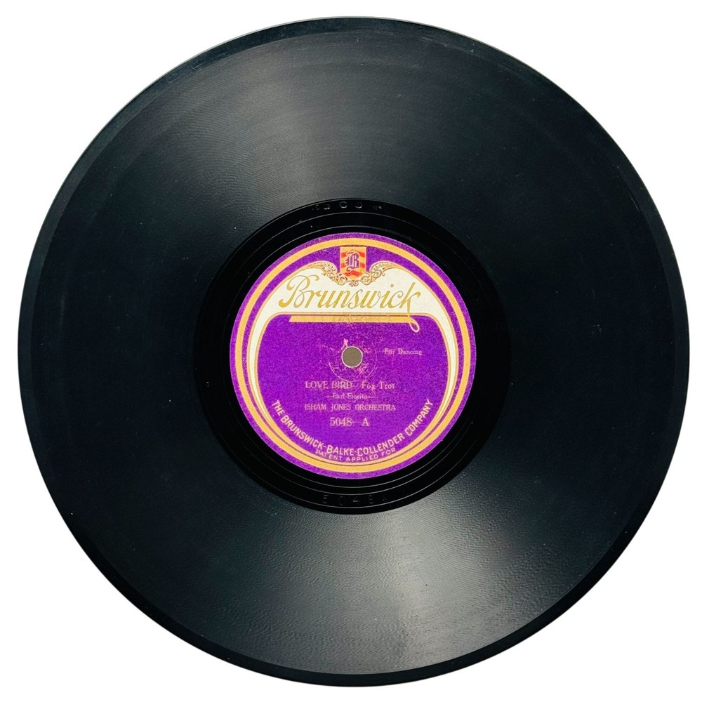 Isham Jones Love Bird 10 Inch Shellac Record 78 RPM 1920s Brunswick 5048 VG Jazz