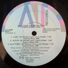 Laurin Rinder & W. Michael Lewis – Seven Deadly Sins – AVI Records AVI-6035