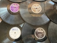 Lot of 24x HILLBILLY/ROCKABILLY/Honky-Tonk/C&W 1940s-1950s 10″ 78rpm singles #1