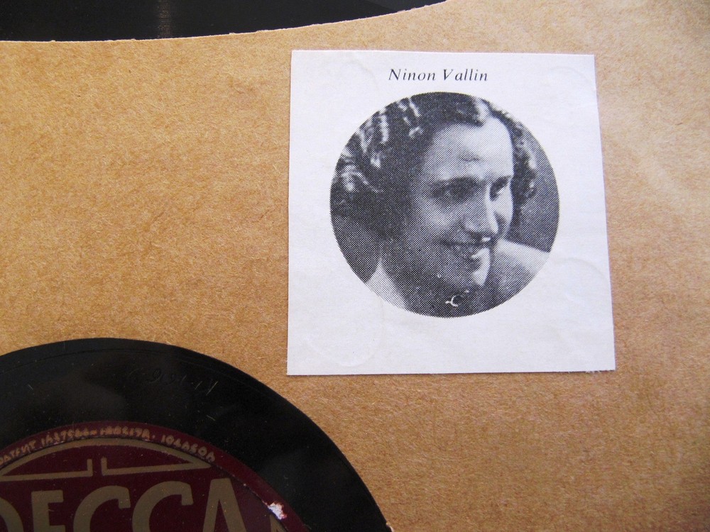1928 NINON VALLIN French Chanson Faure Verlaine CLAIR DE LUNE/ L’Automne DECCA