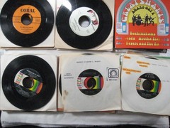 record lot 45 rpm VG 100 vinyl w/ sleeves Pop hits 50s-70s Oldies FREE SHIP 5N