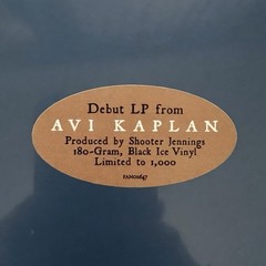Avi Kaplan – Floating On A Dream Black Ice 180g Vinyl LP Ltd Ed 1/1000 SEALED