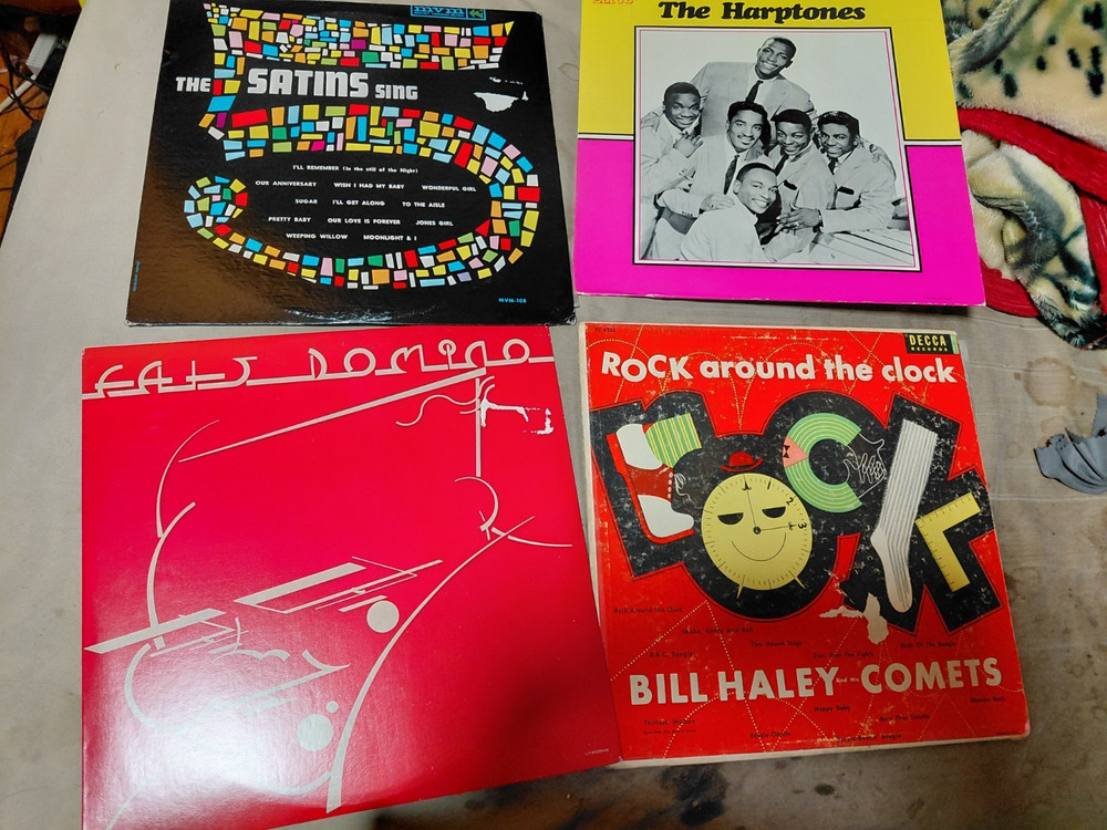 1950’s Vinyl Lot The Harptones Bill Haley The 5 Satins Fats Domino