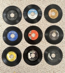 Vintage R&B Soul 45 RPM Record Lot of 9 Etta James Ike Tina Turner Mercury Argo