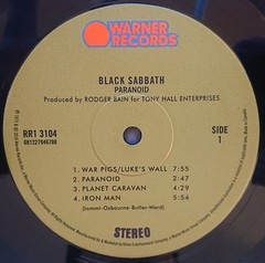 Black Sabbath – Paranoid | 180g Ltd Vinyl LP | 2012 Remaster
