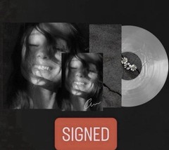 Ariana Grande Petal Vinyl Translucent Pearly White LP SIGNED NEW Sealed PRESALE