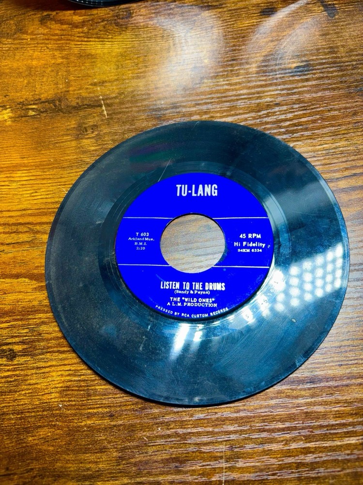 The Wild Ones Listen To The Drums 45 Tu-Lang 403 Rare Virginia Garage Rock 1965