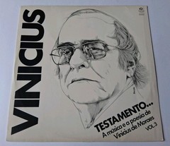 Vinicius – Testamento… Vol. 3 Vinyl LP – 1982 RGE – Brazil