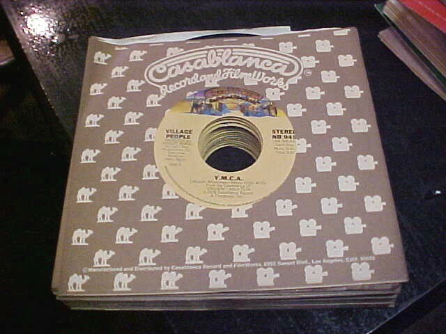 VILLAGE PEOPLE 45 Casablanca 70’s ROCK DISCO y.m.c.a. FIRST PRESS Unplayed NOS
