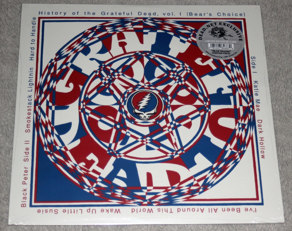 Grateful Dead History Vol 1 Bear’s Choice Orange Marble Vinyl xxxx/5000 OOP