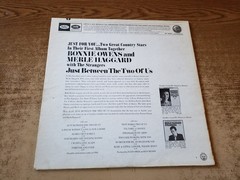 hand signed bonnie owens 1960s VG+ Just Between The Two cover only see notes!