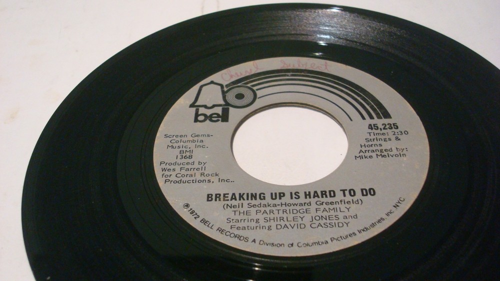 LOT OF 10 POP 45 RPM 1970s PARTRIDGE, RINGO, O’SULLIVAN S SANG, B SHERMAN, SWEET